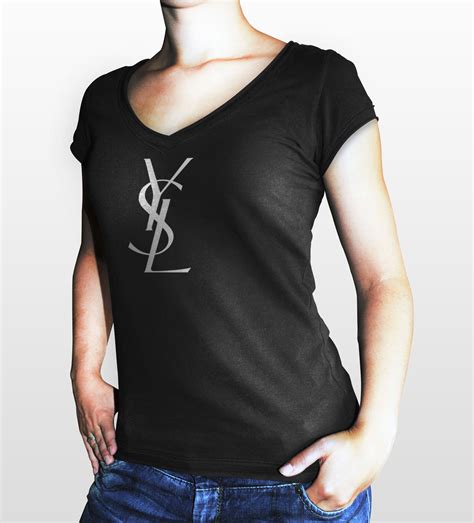 t shirt femme yves saint laurent|saint laurent t shirt women's.